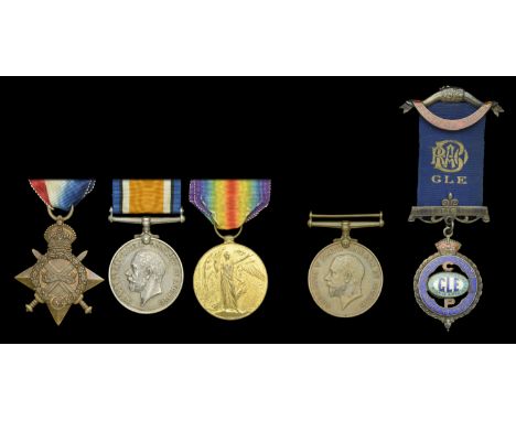 Three: Leading Seaman G. H. Beard, Royal Navy 1914-15 Star (212575, G. H. Beard, L.S., R.N.); British War and Victory Medals 