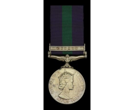 General Service 1918-62, 1 clasp, Cyprus (23278917 Pte. D. Cane, R. Berks.) extremely fine £50-£70