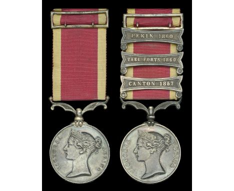 The historically important First and Second China Wars campaign pair awarded to Sir Harry S. Parkes, G.C.M.G., K.C.B., Britis