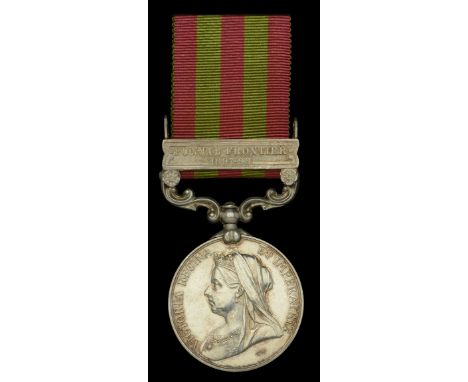 India General Service 1895-1902, 1 clasp, Punjab Frontier 1897-98 (5460 Pte R. Wilson 2d Bn. Arg: & Suth’d: Highrs:) in named