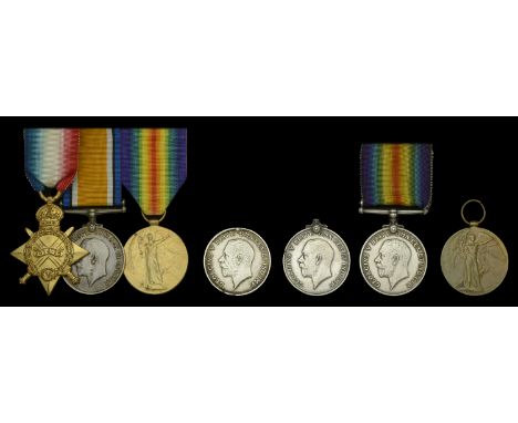 Renamed and Defective Medals (7): 1914-15 Star, naming erased; British War Medal 1914-20 (4) (20821 Pte. G. Sephton. S. Lan. 