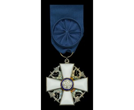 Finland, Republic, Order of the White Rose, Officer’s breast badge, by A. Tillander, Helsinki, 41mm, silver-gilt and enamel, 