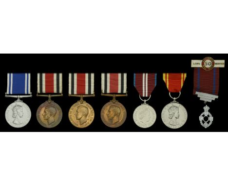 Police L.S. & G.C., E.II.R., 2nd issue (Sergt William Christie) in Royal Mint case of issue; together with the recipient’s ri