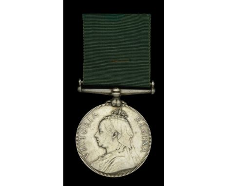 Volunteer Force Long Service Medal, V.R. (2105. Sgt. J. Tegg. 1/V.B. Rl. Berks: R.) engraved naming, good very fine £70-£90