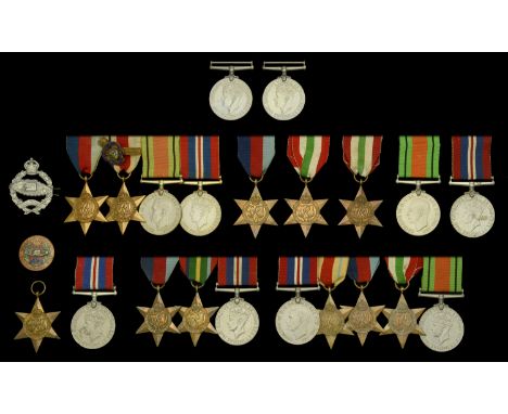 Five: Attributed to Corporal G. Bonsall, Royal Tank Regiment, formerly 13th and 11th Hussars 1939-45 Star; Africa Star; Italy