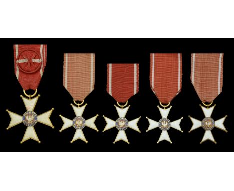 Poland, Republic, Order of Polonia Restituta, Fifth Class breast badge, 43mm, gilt and enamel, unmarked, of recent manufactur