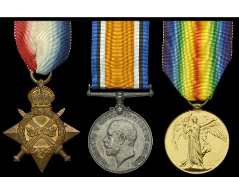 Three: Private F. J. Strong, Wiltshire Regiment and Machine Gun Corps  1914-15 Star (16088 Pte. F. J. Strong. Wilts. R.); Bri