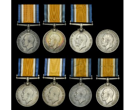 British War Medal 1914-20 (8) (916280 Pte. R. D. Anderson 20-Can. Inf.; 3059564 Pte. W. A. Boate. E.O.R.; 294383 Spr. M. Char