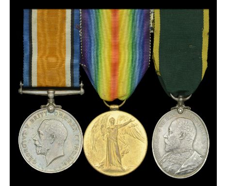 Three: Sergeant W. Lush, 6th Battalion, London Regiment  British War and Victory Medals (49 Sjt. W. Lush. 6-Lond. R.); Territ