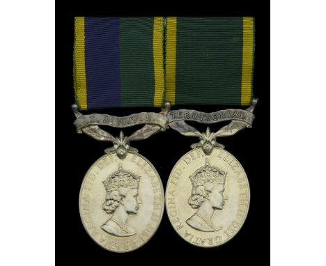 Pair: Sergeant R. Leys, Royal Army Pay Corps and Royal Signals  Efficiency Medal, E.II.R., 2nd issue, T. & A.V.R. (22191343 S