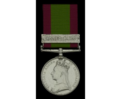 Afghanistan 1878-80, 1 clasp, Ahmed Khel (5223 Gr. R. Bennett. G/4th. R.A.) lacquered, nearly extremely fine £140-£180
