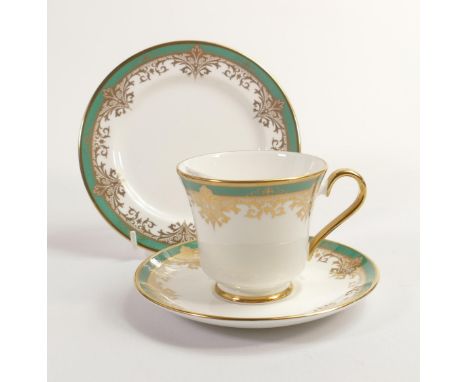 De Lamerie Fine Bone China,  heavily gilded Trio , specially made high end quality item, Made in England 