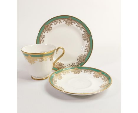 De Lamerie Fine Bone China,  heavily gilded Trio , specially made high end quality item, Made in England 