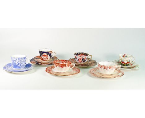 Six Wileman &amp; co trio's to include Empire 6888, Victoria, Fairy 4346, albert 3690, Dainty 7446 (18 pieces) 