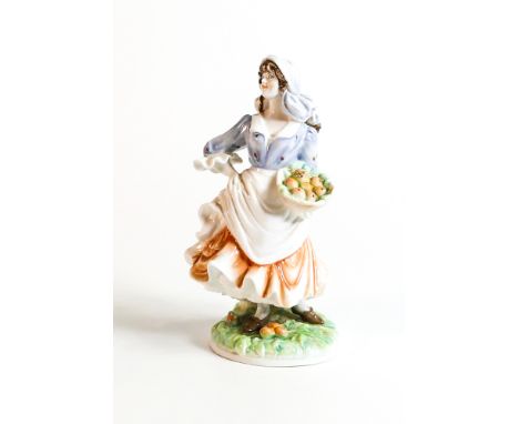 Royal Worcester  For Compton Woodhouse Figure Rosie Picking Apples, limited edition 