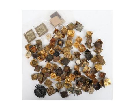 British Army Rank Pips : Mixed rank pips in gilt, brass , cloth and white metal in various sizes and ages. Quantity