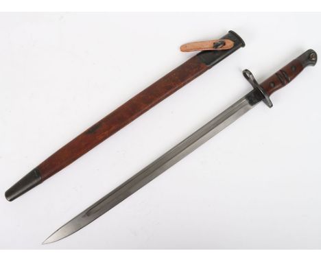 WW1 US Remmington Bayonet: A good clean example with scabbard, Regimental stamp 103 TRB 663 to top of hilt. 