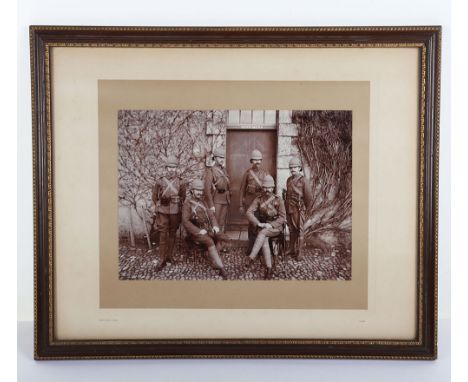 Framed and Glazed Photograph of Ox & Buckinghamshire Light Infantry Boer War Interest, fine framed and glazed studio portrait