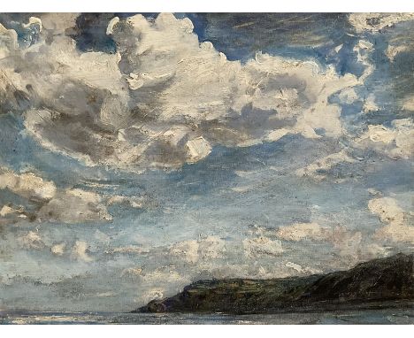 Adam Francis Watson (Sheffield 1859-1932): 'Looking Towards Ravenscar', oil on canvas unsigned, titled and attributed verso 3