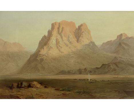 After John Templeton Lucas (British 1836-1880): 'Sinai 1876', print pub. Goupil and Company London, 51.5cm x 78cm 