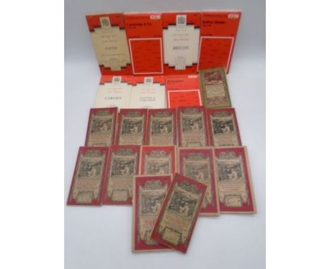A small collection of vintage Ordnance Survey maps