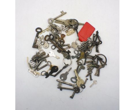 A quantity of vintage keys.