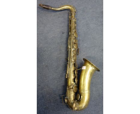 EVETTE &amp; SCHAEFLER PARIS; A VINTAGE BRASS SAXOPHONE