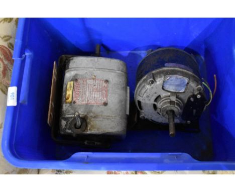 Two vintage electric motors for tools or workshop use