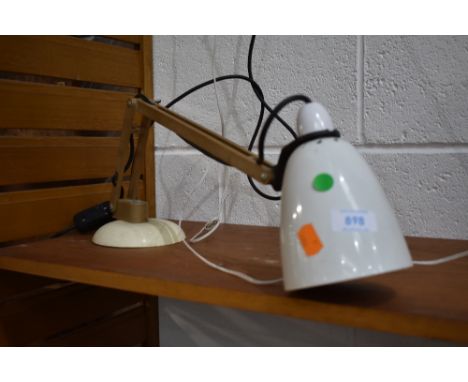 A vintage angle poise style lampCONDITION REPORT - Bit grubby and would advise rewire, does function currently