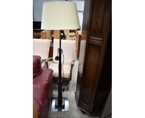 A reproduction standard lamp in the Art Deco style