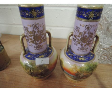 A pair of Noritake vases