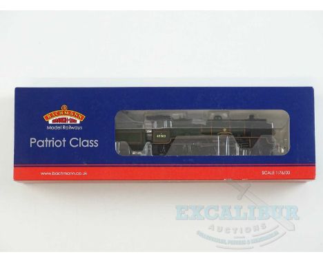 A BACHMANN OO gauge 31-210 Patriot class steam locomotive in BR green livery numbered 45503 'The Royal Leicestershire Regimen