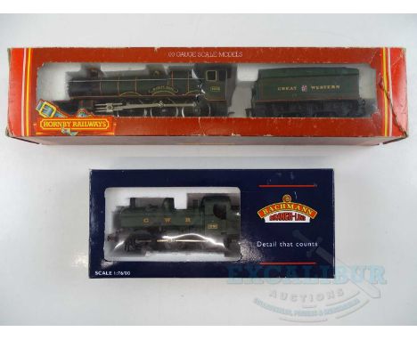 A pair of OO gauge GWR steam locos comprising a HORNBY 'Hagley Hall' and a BACHMANN Class 8750 Pannier Tank - G/VG in F/G box