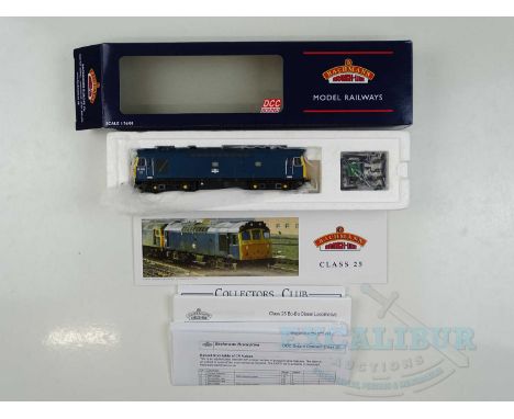 A BACHMANN OO gauge 32-400DS Class 25 diesel locomotive in BR blue livery numbered 25095, DCC Sound fitted - VG/E in VG box