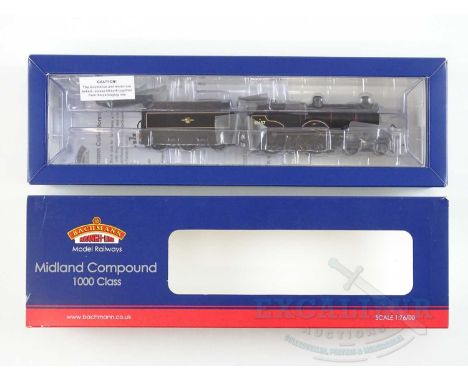 A BACHMANN OO gauge 31-933 Midland Compound steam locomotive in BR black livery numbered 41157 - E in VG/E box