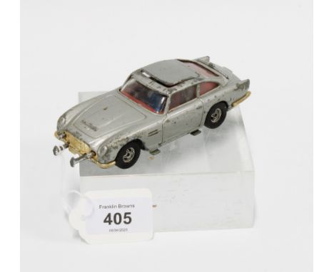 Vintage Corgi 007 Aston Martin (playworn condition) 13.5cm long 