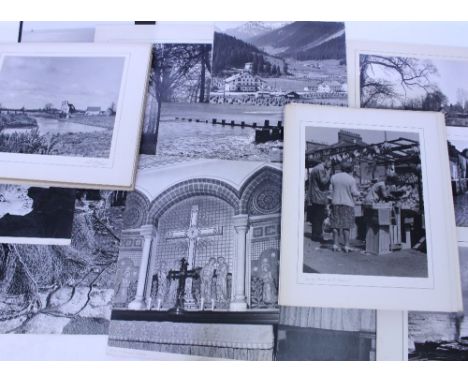 A SMALL COLLECTION OF M. TAYLOR PROFESSIONALLY MOUNTED PHOTOGRAPHS of various topographical scenes including beach and forest