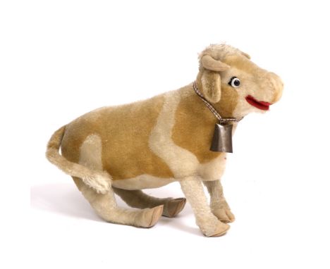 A MID 20TH CENTURY STEIFF COW (no tag), 47cm approximately 