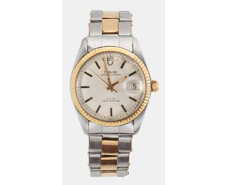 Tudor - A two tone 'Prince Oysterdate' wristwatch, circa 1978, model number 9071/3, serial number 871748, circular silvered d