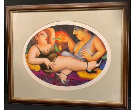 Beryl Cook (1926-2008), by and after, A Sultry Afternoon, coloured  lithograph, Published by Alexander Gallery Publications L