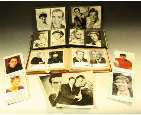 Stage and Screen - an extensive collection of 1940s and later autographed and printed signature autopen photograph cards, inc