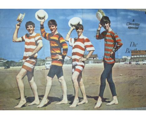 Pop Culture - The Beatles, a poster, Reveille, in seaside pose, 1964