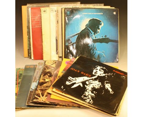 Vinyl Records - 12" LP's Mainly American Folk, Folk / Rock, some Country including Bob Dylan; Emmylou Harris; Peggy &amp; Mik