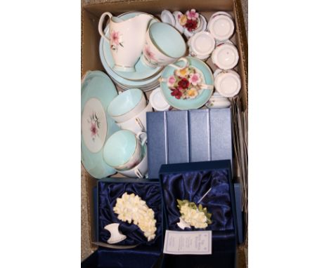 Ceramics - a Royal Albert Elfin pattern part tea set, comprising cups, saucers, side plates, bread and butter plate, milk jug