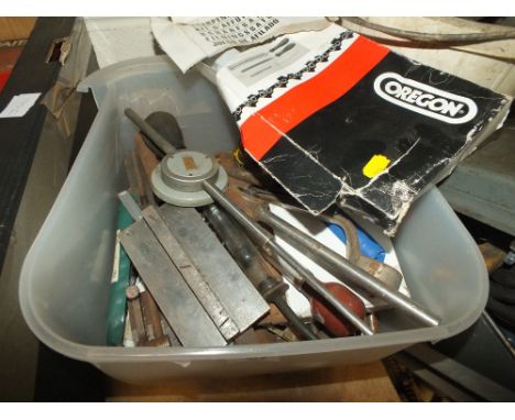 A QUANTITY OF HAND TOOLS, SPANNERS ETC