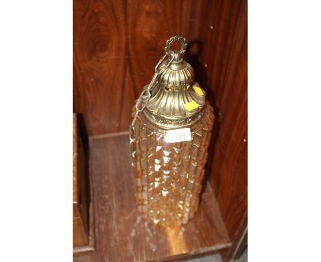 A RETRO CARNIVAL GLASS CEILING LIGHT