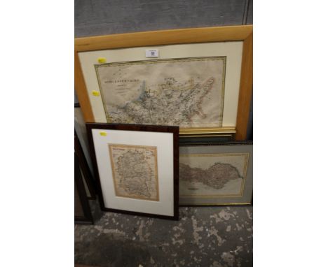 A COLLECTION OF VINTAGE MAPS TO INCLUDE J.CARY EXAMPLES 