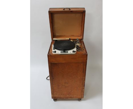 A Garrard record player, model 301, in a later fitted case