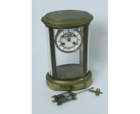 A 19th century mantel clock
