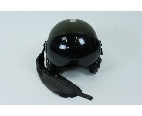 A military aviation flight helmet